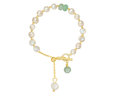 Natural Stone Pearl Bracelet